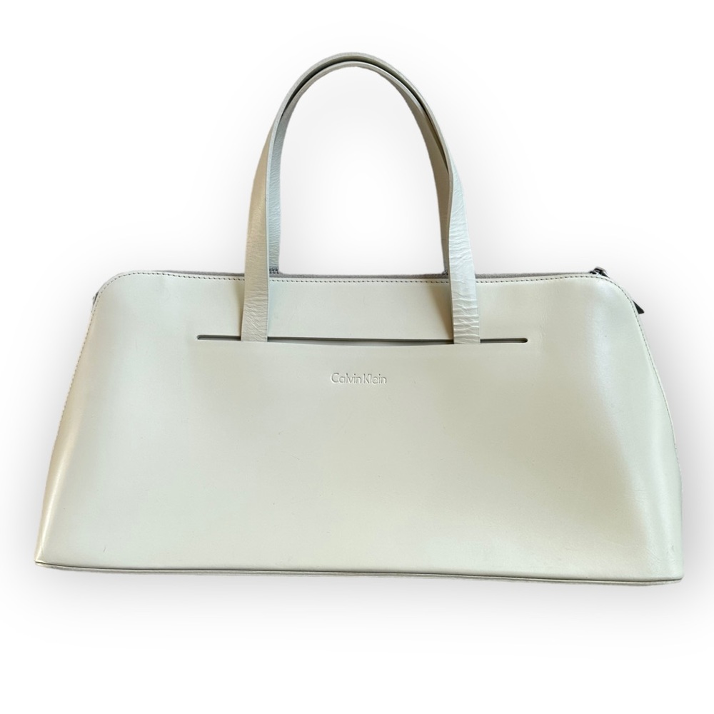 Calvin Klein vintage Y2K leather baguette bag